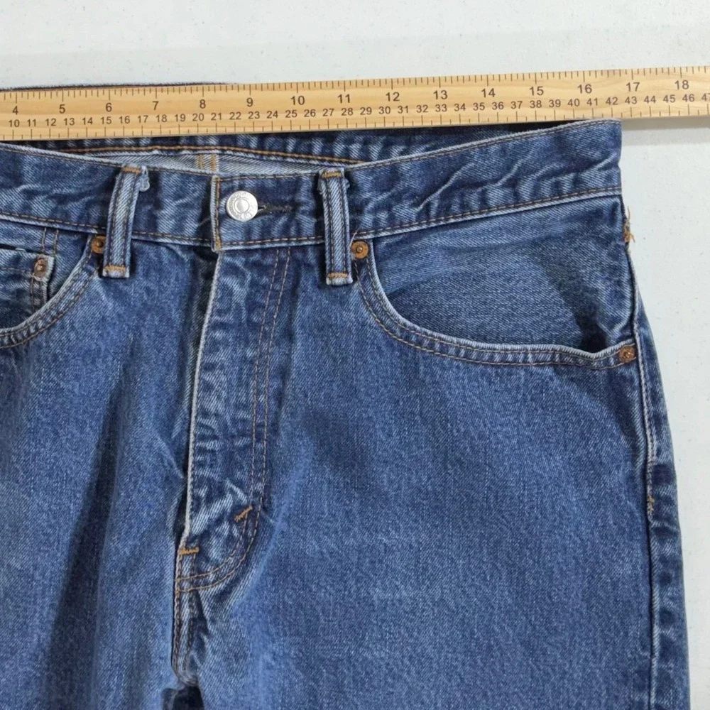 Levis 505 Regular Fit Jeans 34x29 (33x27.5) Medium Wash Straight Leg‎ Classic